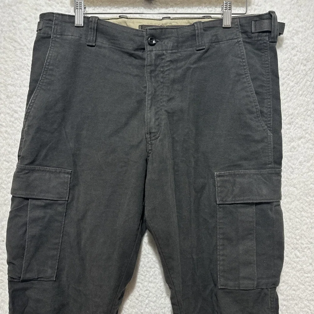 Banana Republic Traveler Moleskin Cargo Dark Charcoal Paratrooper Pants Size 38R
